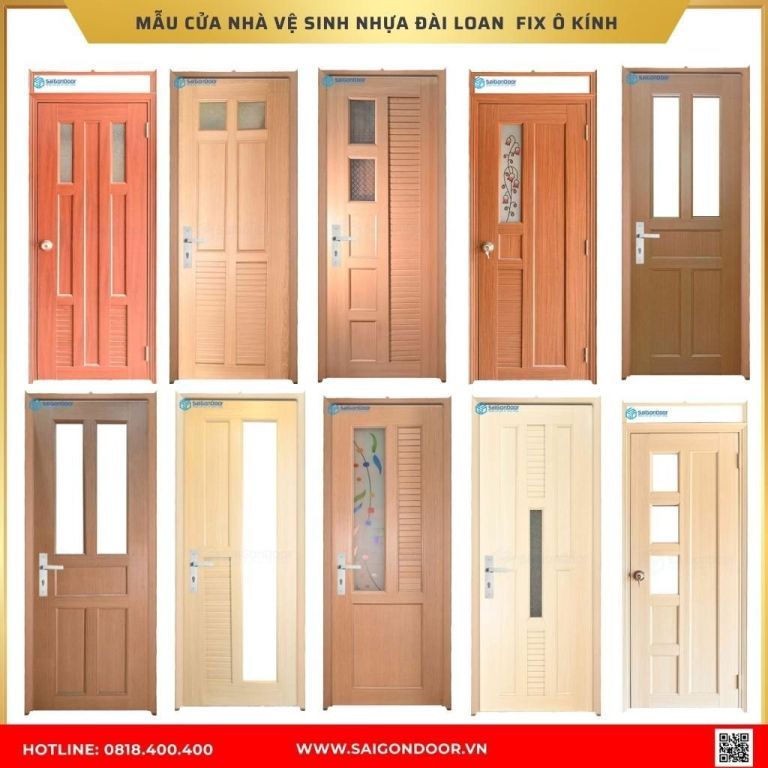 Mẫu cửa nhà vệ sinh nhựa Đài Loan được ưa chuộng tại Sóc Trăng Mẫu cửa nhà vệ sinh nhựa Đài Loan được ưa chuộng