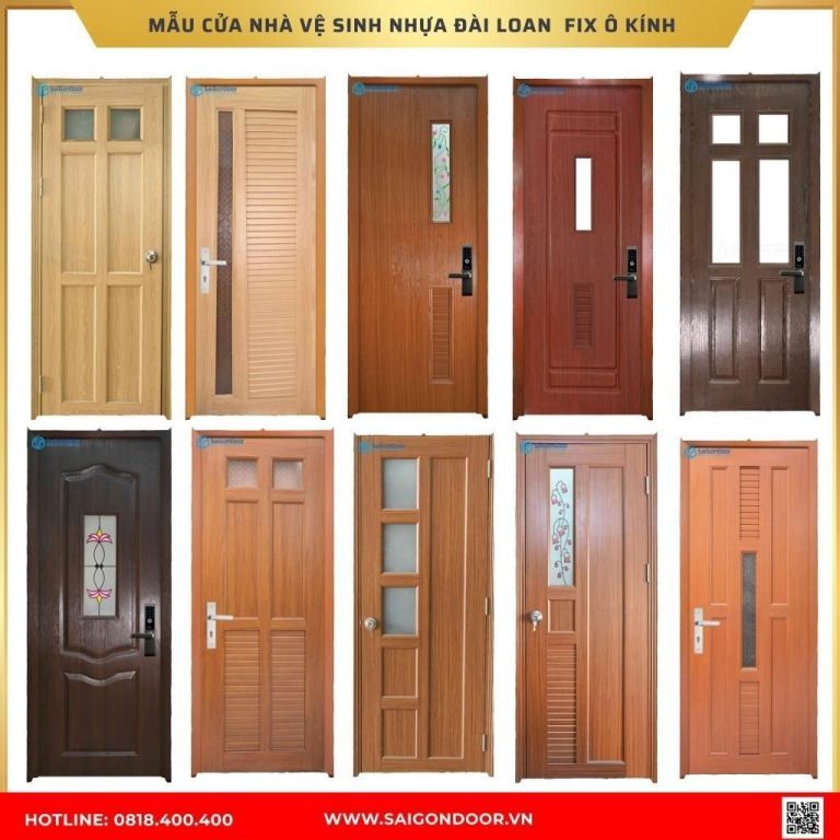 Mẫu cửa nhà vệ sinh nhựa Đài Loan được ưa chuộng tại Sóc Trăng Mẫu cửa nhà vệ sinh nhựa Đài Loan được ưa chuộng