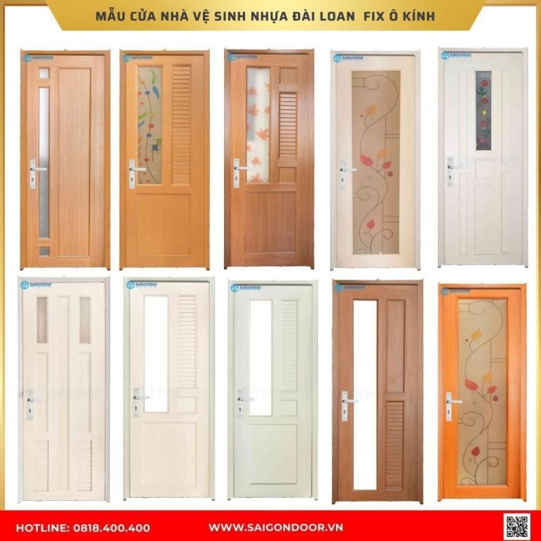 Mẫu cửa nhà vệ sinh nhựa Đài Loan được ưa chuộng tại Sóc Trăng Mẫu cửa nhà vệ sinh nhựa Đài Loan được ưa chuộng
