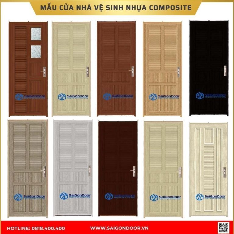 Mẫu cửa nhà vệ sinh nhựa composite được ưa chuộng tại Đồng Tháp Mẫu cửa nhà vệ sinh nhựa composite được ưa chuộng