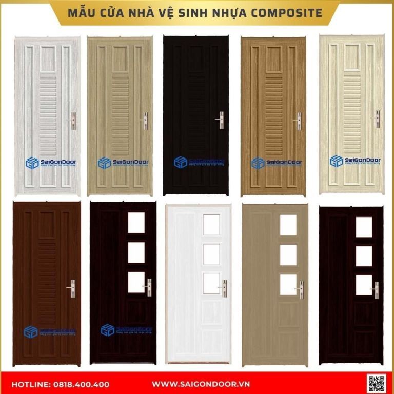 Mẫu cửa nhà vệ sinh nhựa composite được ưa chuộng tại Sóc Trăng Mẫu cửa nhà vệ sinh nhựa composite được ưa chuộng