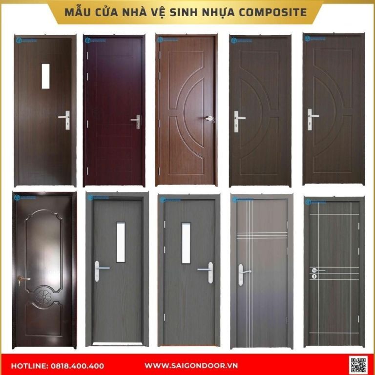 Mẫu cửa nhà vệ sinh nhựa composite được ưa chuộng tại Bà Rịa Vũng Tàu Mẫu cửa nhà vệ sinh nhựa composite được ưa chuộng