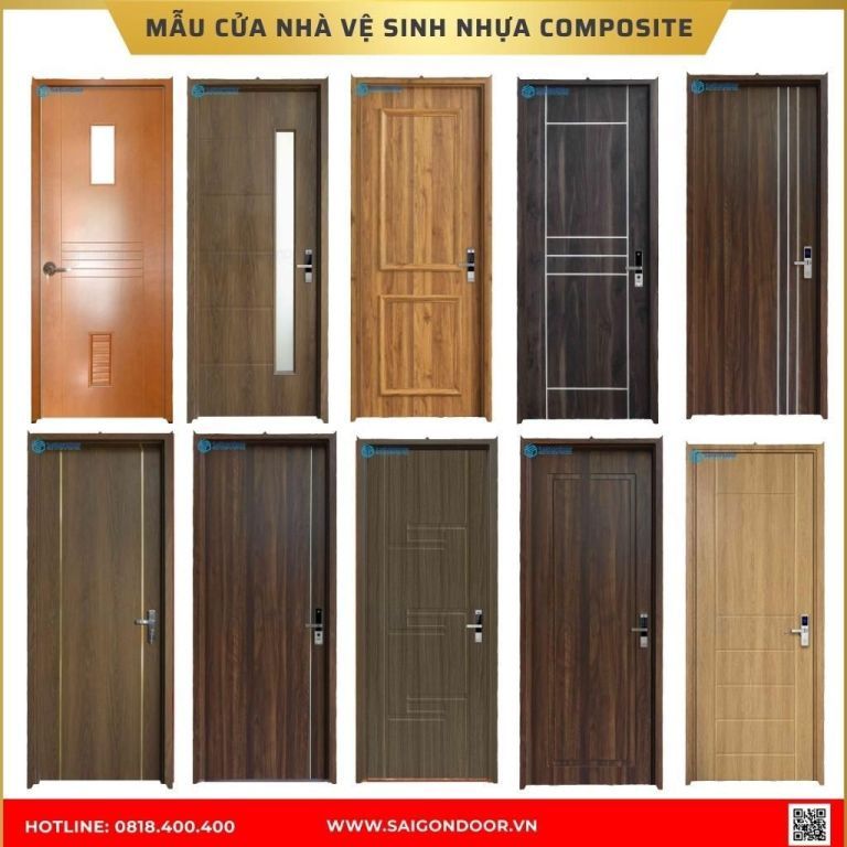 Mẫu cửa nhà vệ sinh nhựa composite được ưa chuộng tại Bình Phước Mẫu cửa nhà vệ sinh nhựa composite được ưa chuộng
