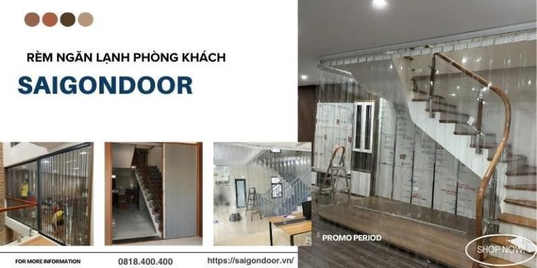 Rèm Ngăn Lạnh Phòng Khách - Cập Nhật Báo Giá 2024 Mới Nhất 9 Bảng báo giá mẫu rèm ngăn lạnh phòng khách