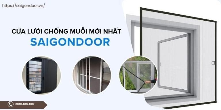 Bảng Giá Cửa Lưới Chống Muỗi Mới Nhất Cập Nhật T12/2024 19 Cấu tạo cửa lưới chống muỗi hiện đại