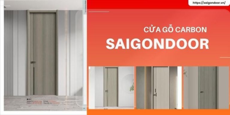 Cửa gỗ carbon được khách hàng ưa chuộng 