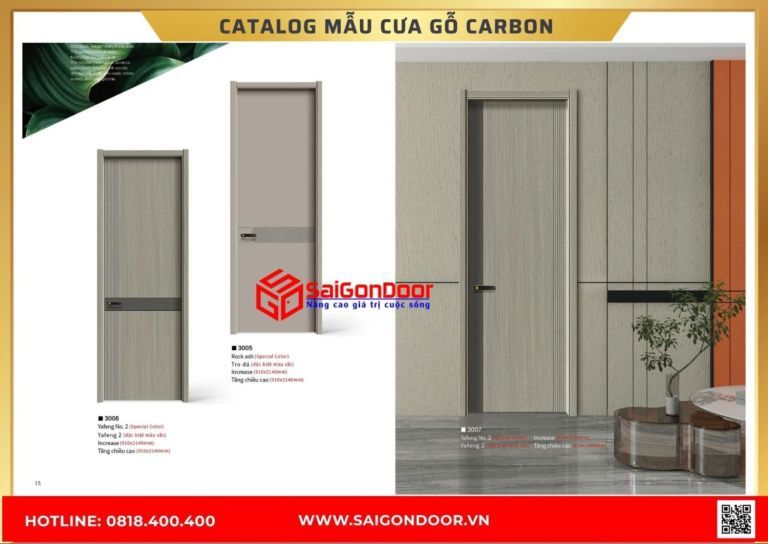 Catalog cửa gỗ carbon Catalog cửa gỗ carbon