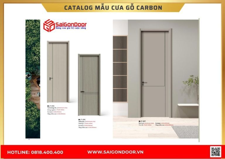 Catalog cửa gỗ carbon cua go carbon16