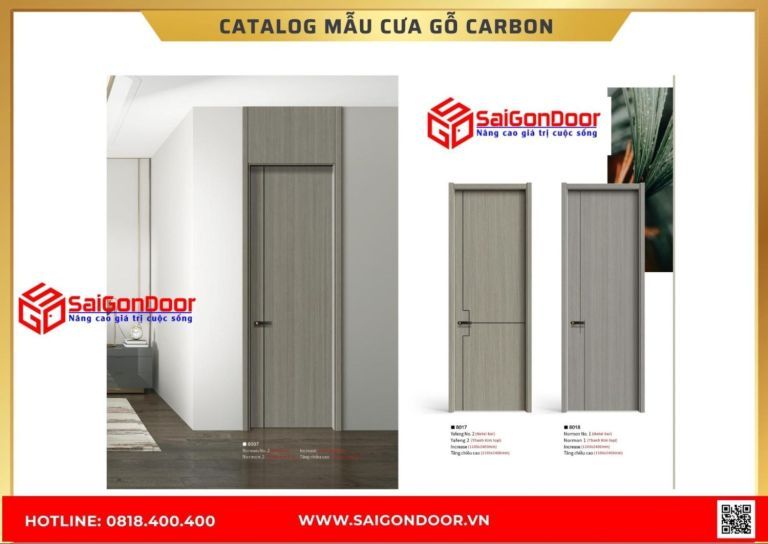 Catalog cửa gỗ carbon cua go carbon19