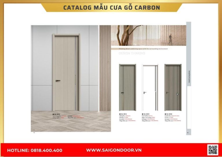Catalog cửa gỗ carbon cua go carbon23