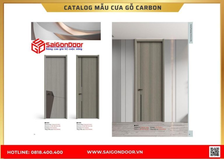 Catalog cửa gỗ carbon Catalog cửa gỗ carbon