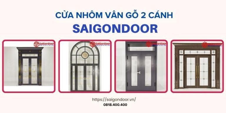 Báo Giá Top 100+ Mẫu Cửa Nhôm Vân Gỗ 2 Cánh Mới Nhất 2024 20 Dễ dàng lắp đặt và sử dụng cửa nhôm vân gỗ 2 cánh