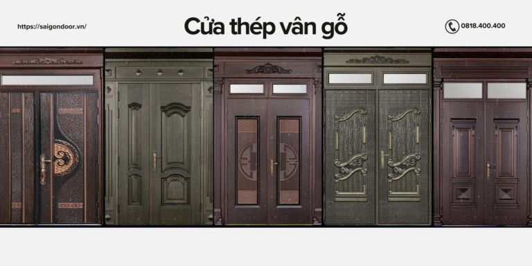 Cửa Thép Giả Vân Gỗ Tại Quận Bình Tân – Đặc Điểm và Phân Loại 18 Địa chỉ mua cửa thép vân gỗ tại Sài Gòn Door