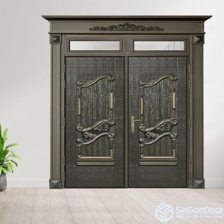 Cửa Sắt Vân Gỗ Tại Quận Gò Vấp, HCM - Ứng Dụng Nổi Bật Nhất 10 Lắp đặt cho cửa chính nhà ở