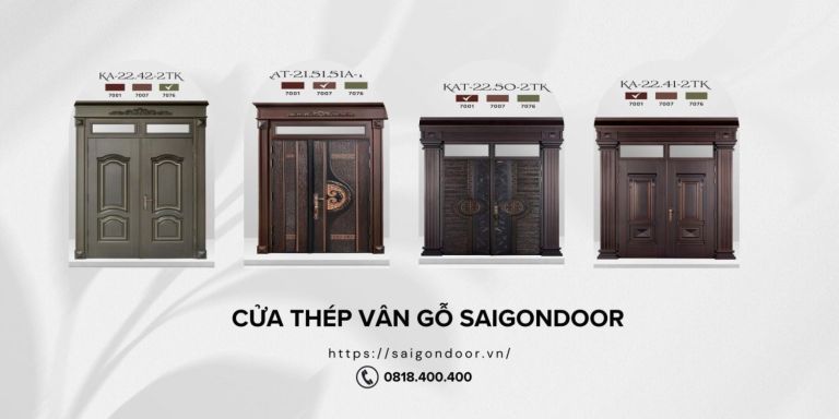 Cửa Thép Giả Vân Gỗ Tại Quận Bình Tân – Đặc Điểm và Phân Loại 17 Lựa chọn cửa thép vân gỗ và sử dụng đúng cách