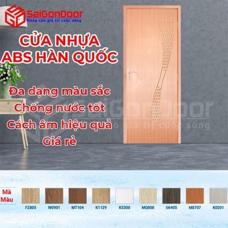 So sánh cửa nhựa composite và cửa abs: Nên sử dụng loại nào? 8 Mẫu cửa abs Hàn Quốc đang thịnh hành hiện nay