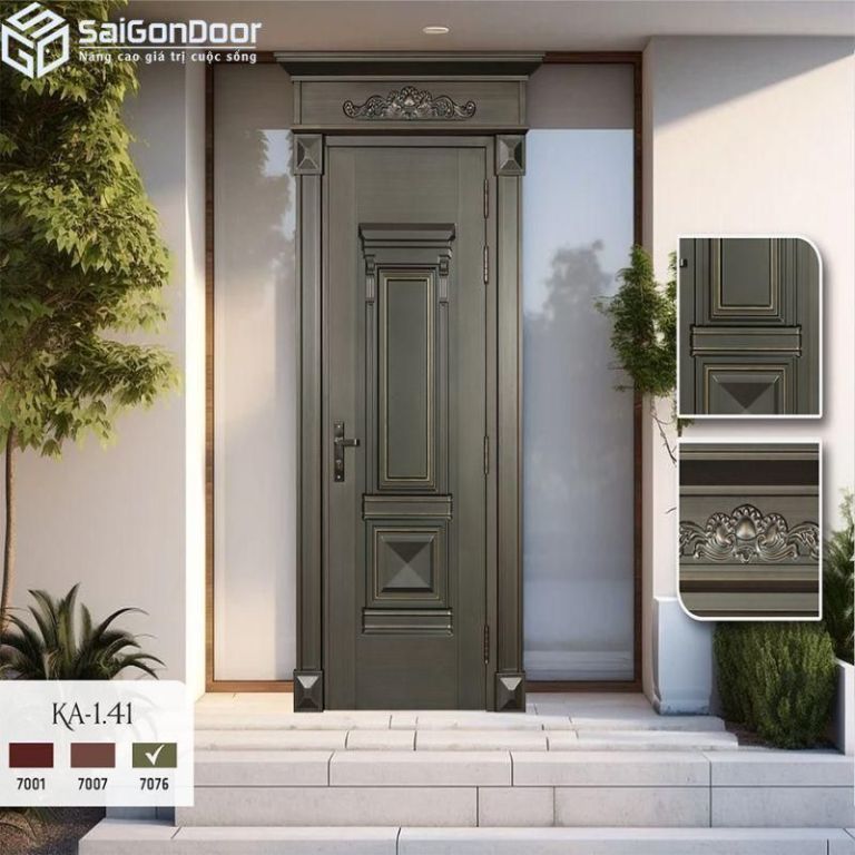 Cửa Thép Giả Vân Gỗ Tại Quận Bình Tân – Đặc Điểm và Phân Loại 11 Mẫu cửa một cánh đơn giản