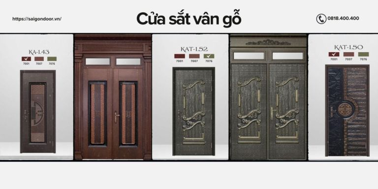 Cửa Sắt Giả Gỗ Tại Tân Phú Hồ Chí Minh Có Tốt Không? Có Uy Tín Không? 18 Sài Gòn Door cung cấp các sản phẩm cửa chất lượng
