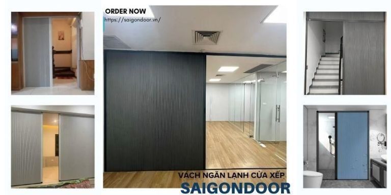 BÁO GIÁ Vách Ngăn Lạnh Cửa Xếp Cập Nhật Mới Nhất T12/2024 19 Tiết kiệm không gian lắp đặt cho gia chủ