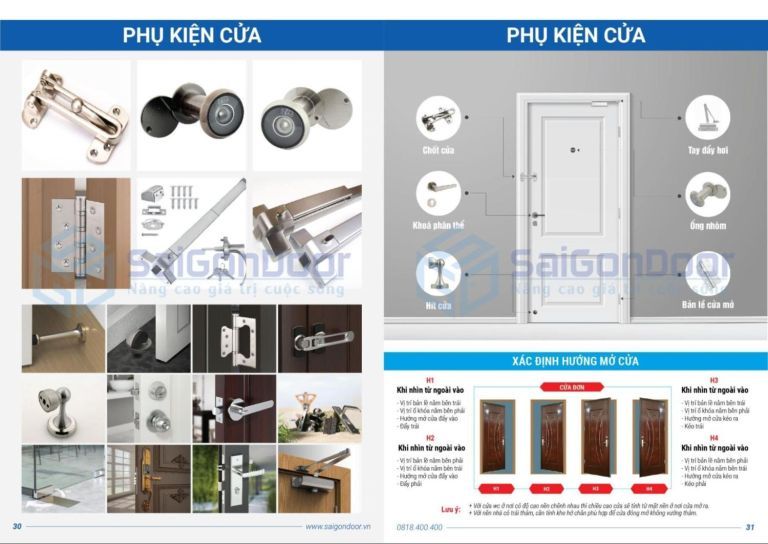Phụ kiện cửa SaiGonDoor Phụ kiện cửa SaiGonDoor