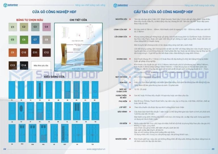 Catalog cửa gỗ công nghiệp Catalog cửa gỗ công nghiệp