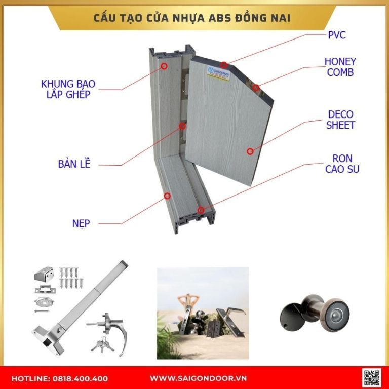 Cấu Tạo Cửa nhựa ABS Hàn Quốc Cấu Tạo Cửa nhựa ABS Hàn Quốc