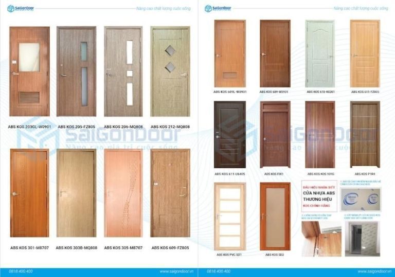 Catalog cửa nhựa ABS Hàn Quốc Catalog cửa nhựa ABS Hàn Quốc