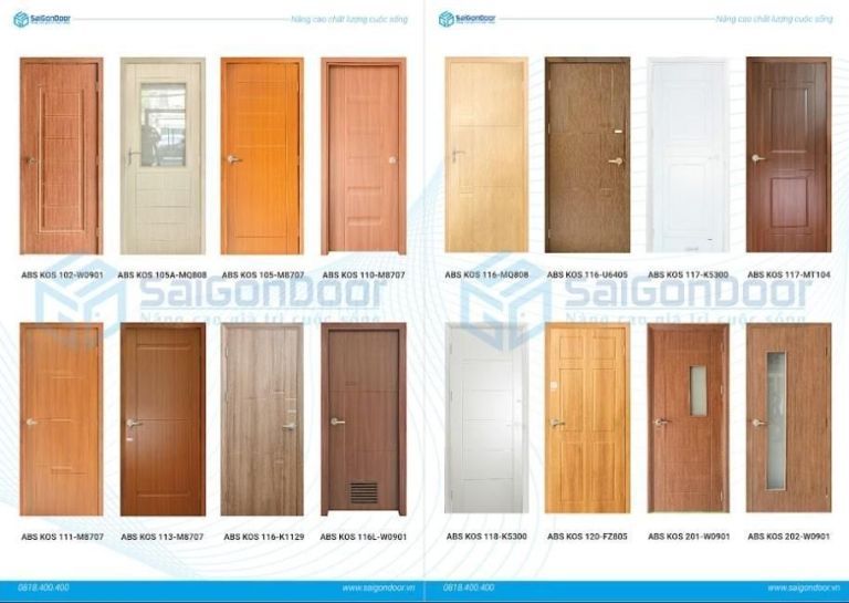 Catalog cửa nhựa ABS Hàn Quốc Catalog cửa nhựa ABS Hàn Quốc