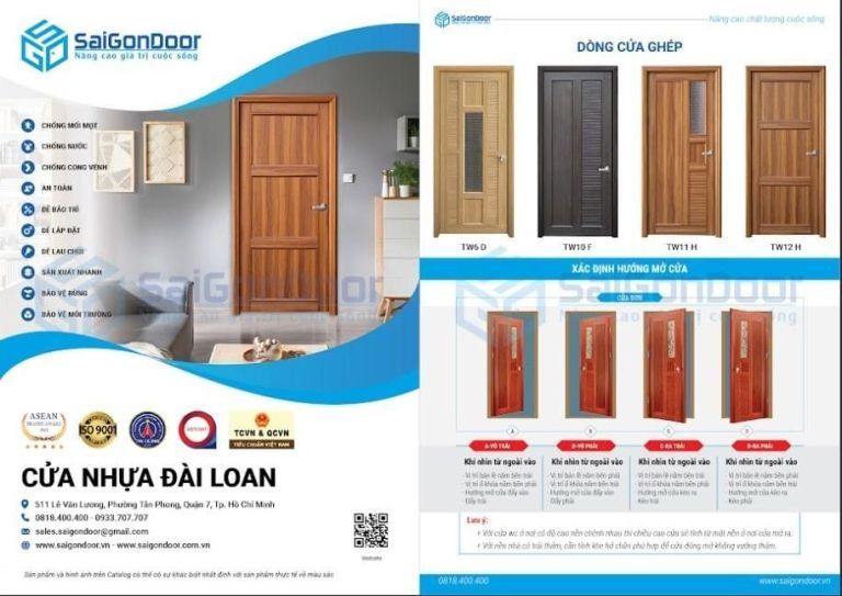 Catalog cửa nhựa Đài Loan Catalog cửa nhựa Đài Loan
