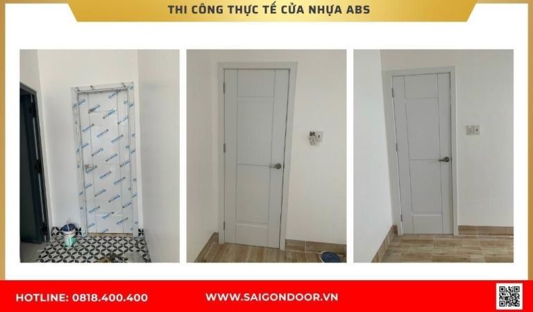 Hình ảnh thi công thực tế cửa nhựa ABS Hàn Quốc Kiên Giang Hình ảnh thi công thực tế cửa nhựa ABS Hàn Quốc