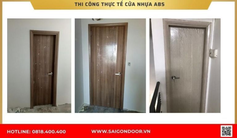 Hình ảnh thi công thực tế cửa nhựa ABS Hàn Quốc Hậu Giang Hình ảnh thi công thực tế cửa nhựa ABS Hàn Quốc