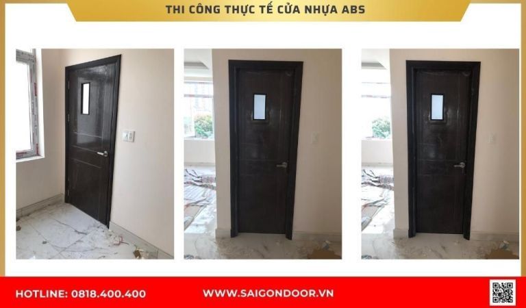 Hình ảnh thi công thực tế cửa nhựa ABS Hàn Quốc Hậu Giang Hình ảnh thi công thực tế cửa nhựa ABS Hàn Quốc