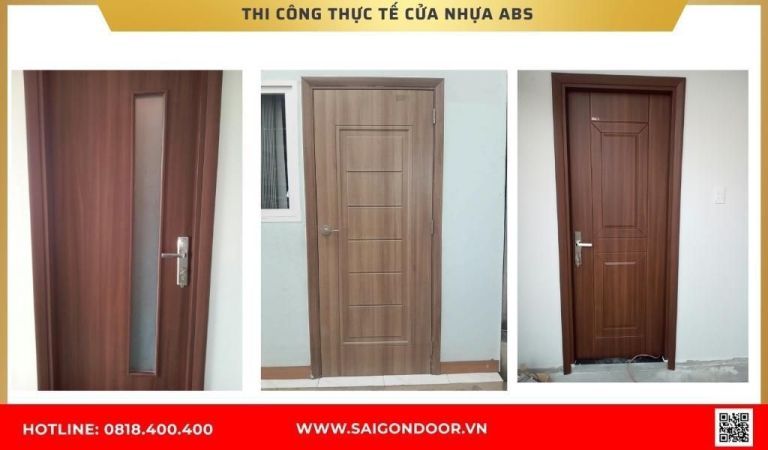 Hình ảnh thi công thực tế cửa nhựa ABS Hàn Quốc Hình ảnh thi công thực tế cửa nhựa ABS Hàn Quốc