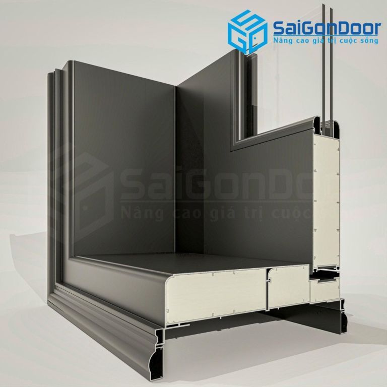 Xưởng Cửa Sắt Giả Gỗ Bình Phước Lớn Nhất, Giá Tốt Nhất 7 Kết cấu cửa sắt giả gỗ rất chắc chắn
