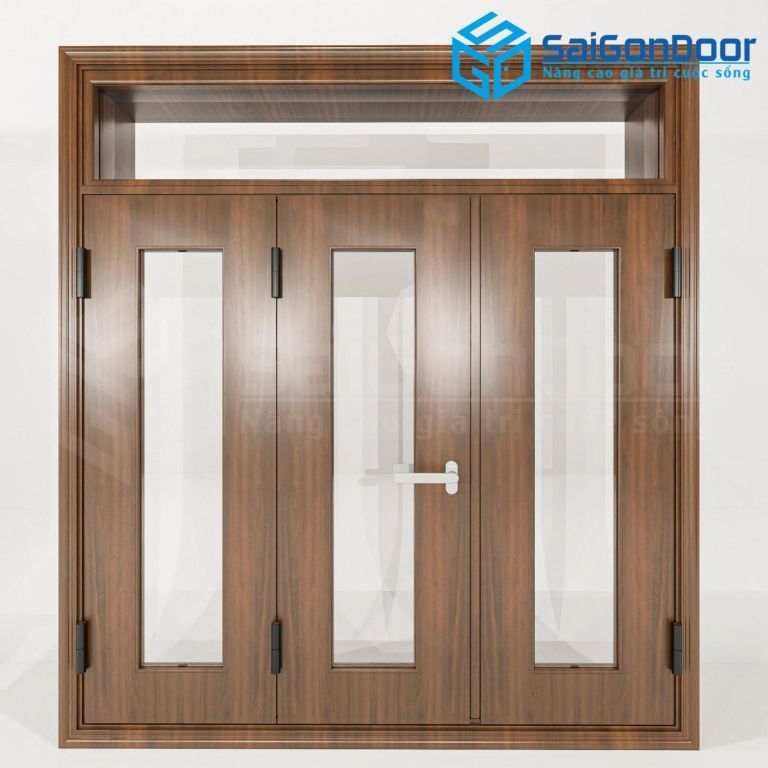 Xưởng Cửa Sắt Giả Gỗ Bình Phước Lớn Nhất, Giá Tốt Nhất 10 SaigonDoor chuyên sản xuất và phân phối cửa sắt giả gỗ Bình Phước