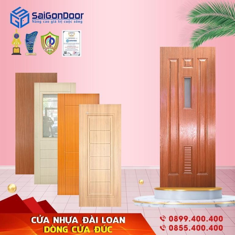 Mẫu cửa nhựa PVC Đài Loan phổ biến Mẫu cửa nhựa PVC Đài Loan phổ biến