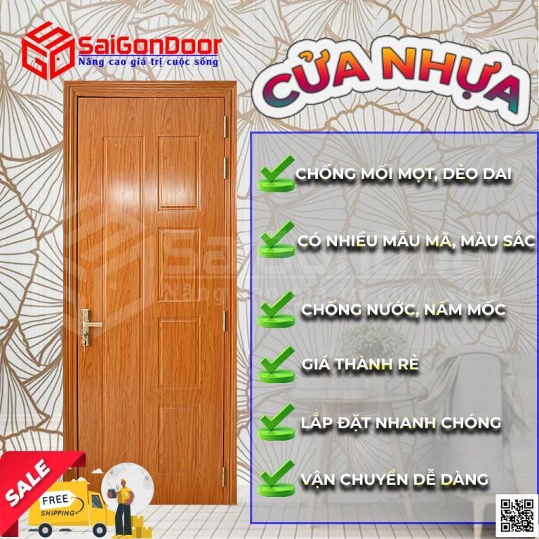 Cửa Nhựa Giả Gỗ - So Sánh Ưu Nhược Điểm Các Mẫu Cửa 10 cua-nhua-composite