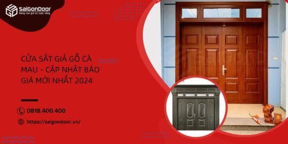 cửa sắt giả gỗ cà mau