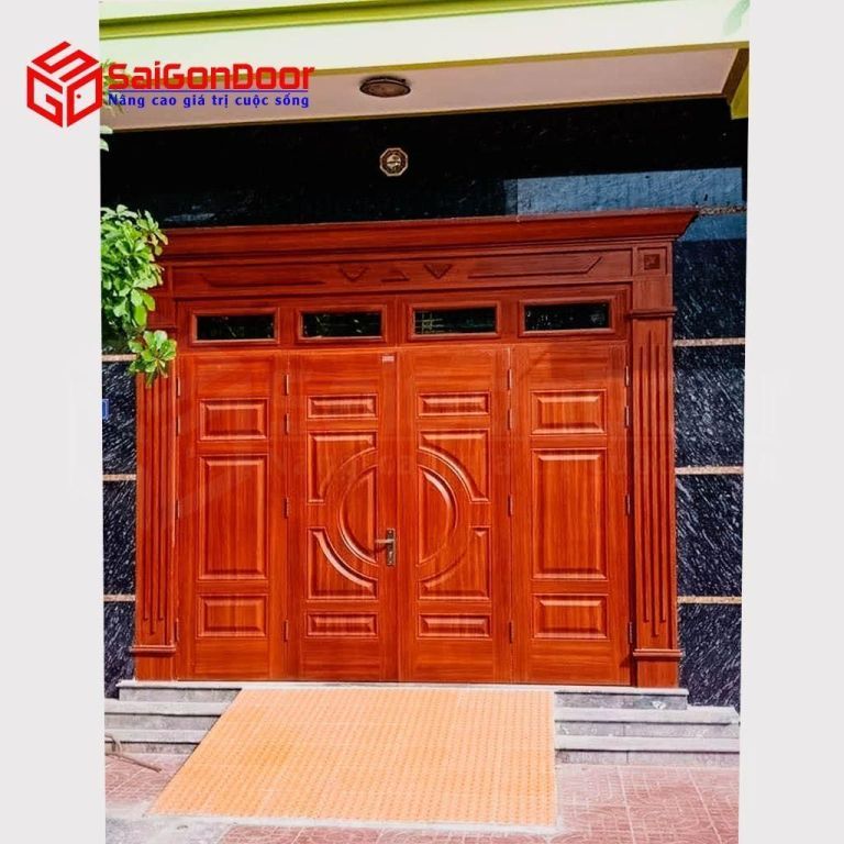 Cửa Sắt Vân Gỗ Trà Vinh - Cách Chọn Màu Sắc Vân Gỗ Phù Hợp Nhất? 8 Cửa sắt vân gỗ Trà Vinh được làm từ gỗ sồi