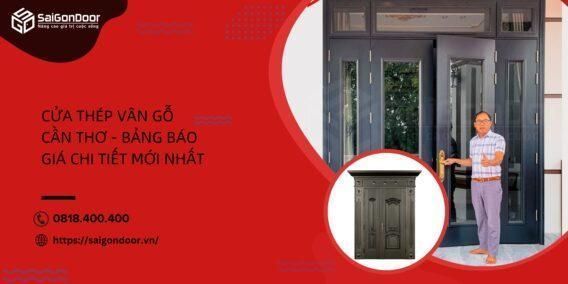 cửa thép vân gỗ cần thơ