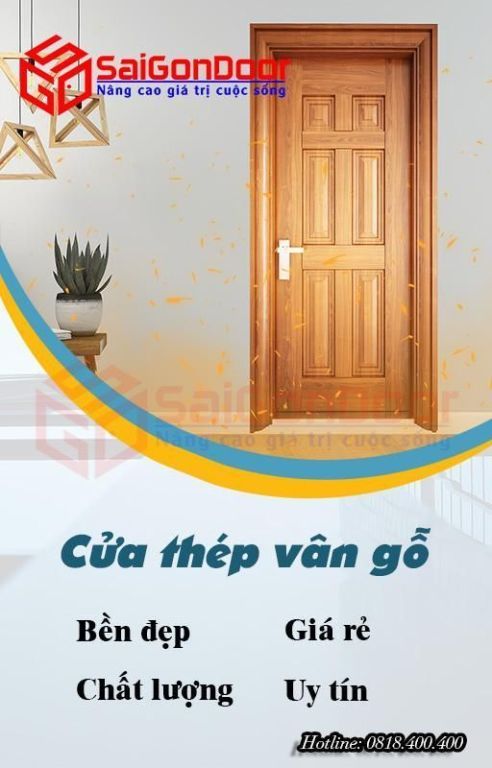 Ưu Nhược Điểm Của Các Mẫu Cửa Hot Tại SaiGonDoor 15 cua-thep-van-go1