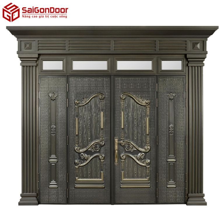 Có Nên Lắp Đặt Cửa Sắt Giả Gỗ Tại Quận 3 Không? 17 Mẫu cửa sắt giả gỗ thiết kế độc đáo