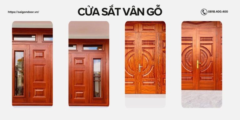 Cửa Sắt Vân Gỗ Trà Vinh - Cách Chọn Màu Sắc Vân Gỗ Phù Hợp Nhất? 7 Nhu cầu lắp đặt cửa sắt vân gỗ Trà Vinh ngày càng tăng cao