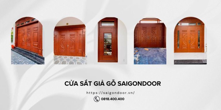 Có Nên Lắp Đặt Cửa Sắt Giả Gỗ Tại Quận 3 Không? 11 Thông tin về mẫu cửa sắt giả gỗ tại Quận 3