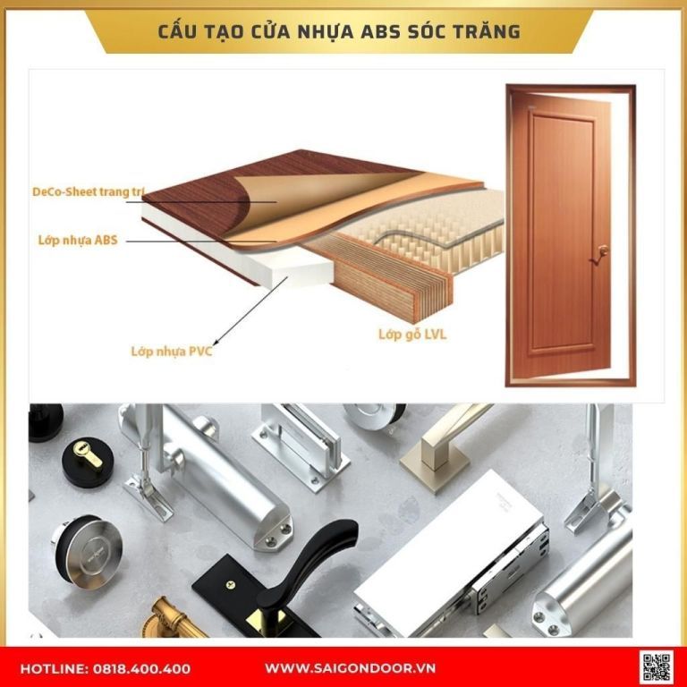 Cấu tạo cửa nhựa ABS Hàn Quốc Cấu tạo cửa nhựa ABS Hàn Quốc