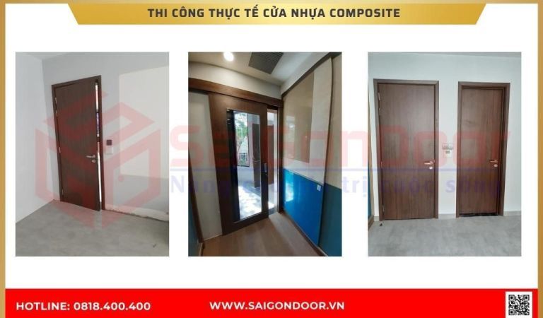 Hình ảnh thi công thực tế cửa nhựa composite tại Bến Tre Hình ảnh thi công thực tế cửa nhựa composite