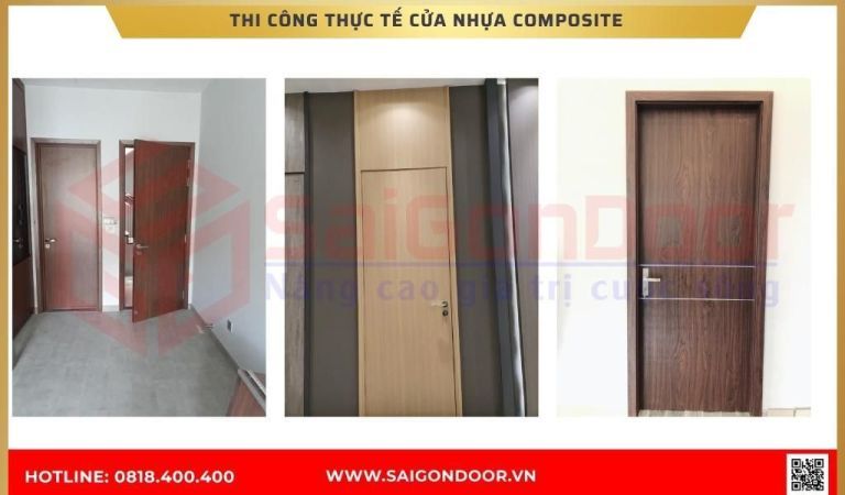 Hình ảnh thi công thực tế cửa nhựa composite tại Bến Tre Hình ảnh thi công thực tế cửa nhựa composite