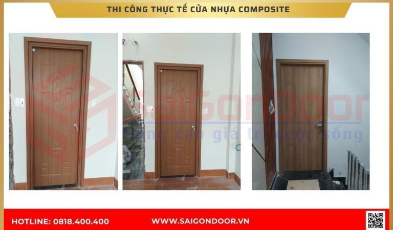 Hình ảnh thi công thực tế cửa nhựa composite tại Vĩnh Long Hình ảnh thi công thực tế cửa nhựa composite