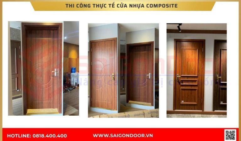 Hình ảnh thi công thực tế cửa nhựa composite tại Bến Tre Hình ảnh thi công thực tế cửa nhựa composite