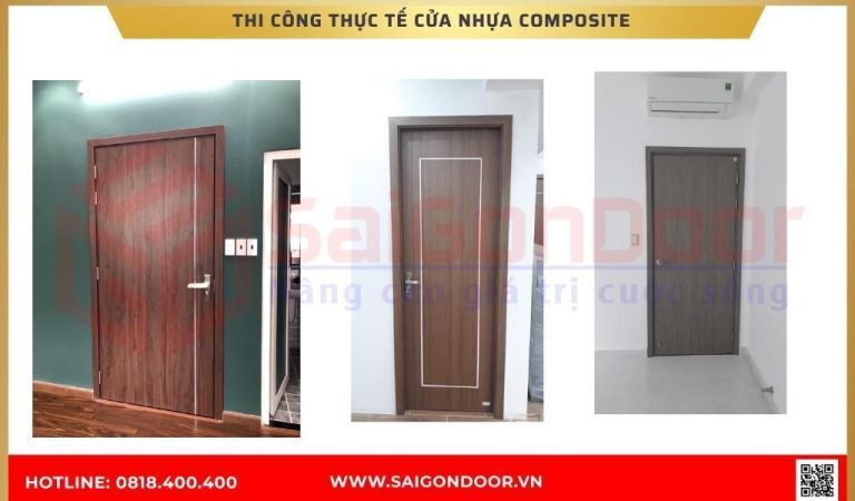 Hình ảnh thi công thực tế cửa nhựa composite tại Cà Mau Hình ảnh thi công thực tế cửa nhựa composite